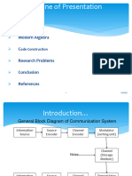 Outline of Presentation: Modern Algebra C Research Problems Conclusion References