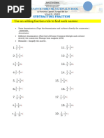 Subtracting Fraction