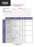 Anexo 18 - Ficha de Observação Pedagógica - Avaliação de Desempenho