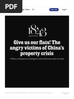 Give Us Our Flats! The Angry Victims of China's Property Crisis