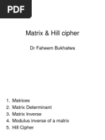 05 Matrices and Hill Cipher