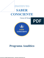 Programa Analitico Psicanálise