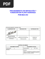 Procedim POM-BZA-002 Refinación y Fundición