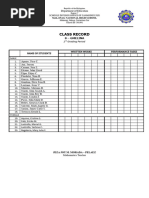 Class Record Gmelina