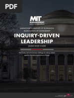 MIT Inquiry Driven Leadership