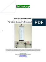 FM 100.08 Bernoulli Theorem Apparatus - EdLabQuip 10.12