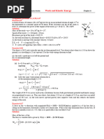 Solution To Assigment Problem - Chapter - 6 - Work and Kinetic Energy - R K Parida