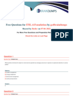 Peoplecert Itil 4 Foundation Itil 4 Dumps by Butler 07 06 2022 8qa Go4braindumps