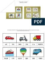 Conciencia Fonologica Puzzles Silabicos Mayusculas Transportes