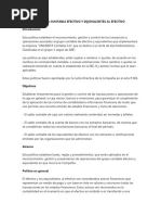 Politica Contable Efectivo y Equivalentes Al Efectivo