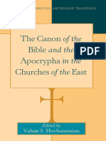 The Canon of The Bible and The Apocrypha in The Churches of The East