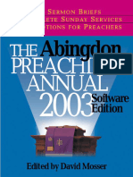 The Abingdon Preaching Annual 2003 (Abingdon Preaching Annual)