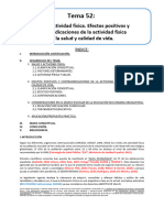 Tema 52 - Actividad Física y Salud