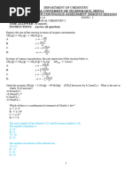 CHM111 - 1 Q&a