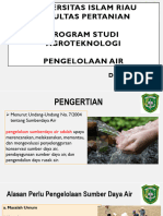 Pertemuan 15 - Pengelolaan Air