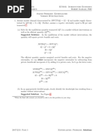 ECO101 Solved Problems Externalities Solutions