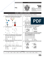 Class 3 Sample Questions: The Actual Question Paper Contains 30 Questions. The Duration of The Test Paper Is 40 Minutes