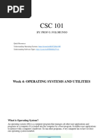 CSC 101 LECTURE NOTES - 09 - 05 - 2023 Complete