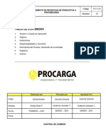 Procedimiento de Recepciòn de Productos A Proveedores