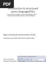 Introduction To Structured Query Language (SQL) - 1