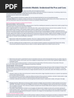 CEB 311 - Stochastic Vs Deterministic Models - Pros N Cons