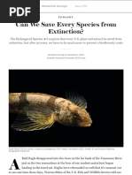 Can We Save Every Species From Extinction - Scientific American