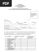 Disability Certificate (PWD) Form VI 2022