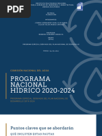 Programa Nacional Hídrico 2020-2024