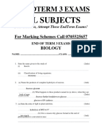 Form 1 Endterm 3 Exams