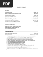 CSC Counselor Resume