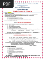 Guía 1 - Castellano para Grado Tercero