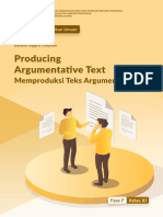 Modul Ajar Bahasa Inggris Tingkat Lanjut - Memproduksi Teks Argumentasi - Fase F