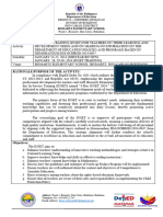 INSET Training Design and Matrix