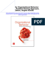 Instant Download Test Bank For Organizational Behavior A Practical Problem Solving Approach 3rd Edition Angelo Kinicki PDF Full