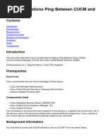 Configure Options Ping Between Cucm and