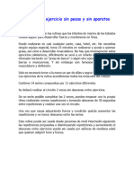 Rutinas de Ejercicio Sin Pesas y Sin Aparatos