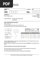 2023 HCI H2 Chem Prelim Paper 1 Question Paper