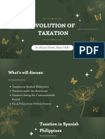 Evolution of Taxation