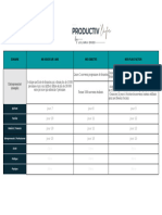 Tableau Vision Objectifs & Plan D - Action - ProductivLife