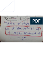 Relation and Function Hand Written Notes