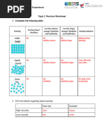 Answer KeyT12L2 - Change of State Final Exam Revision Worksheet