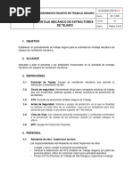 Procedimiento de Trabajo Seguro Montaje Mecánico de Extractores de Tejado