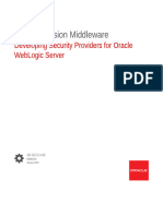 Developing Security Providers Oracle Weblogic Server