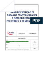 Plano de Execução de Obras Da Construção Civil e Eletromecânica