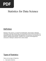 Statistics For Data Science