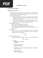 4 - Motion in A Plane