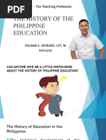 Chapter 1 THE HISTORY OF THE PHILIPPINES EDUCATION Prof Ed 2