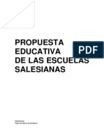 Propuesta Educativa de Las Escuelas Salesianas