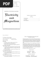 Electricity and Magnetism: Review of Vector Analysis