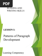 Reading and Writing Presentation 1